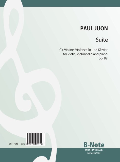 Suite op.89  für Violine, Violoncello und Klavier  Stimmen