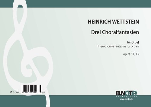 3 Choralfantasien  für Orgel  