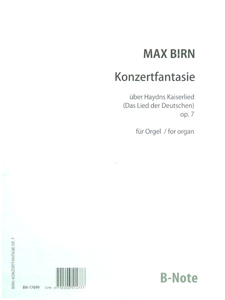 Konzertfantasie über Haydns Kaiserlied op.7  für Orgel   