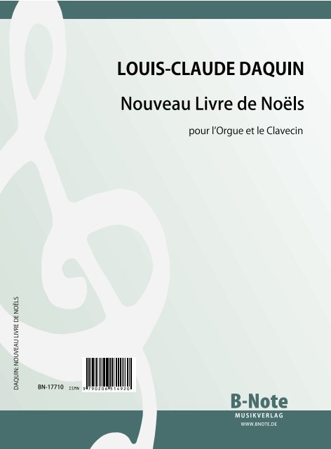 Nouveau Livre de Noëls  pour l'orgue et le clavecin  