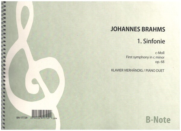 Sinfonie c-Moll op.68 Nr.1&nbsp;&nbsp;für Klavier zu vier Händen&nbsp;&nbsp;