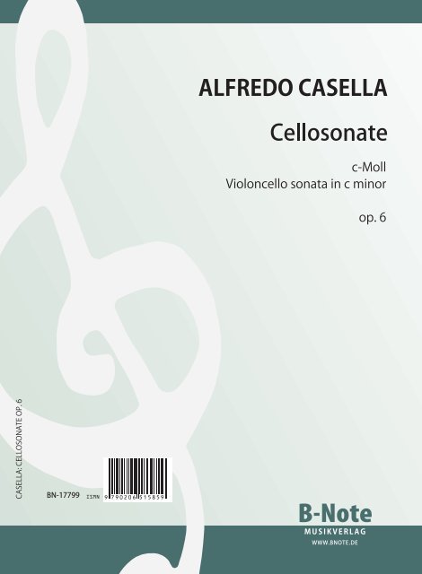 Sonate c-Moll op.6  für Violoncello und Klavier  
