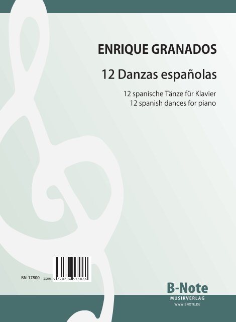 Granados, Enrique, 12 spanische Tänze&nbsp;&nbsp;Klavier&nbsp;&nbsp;Spielnoten