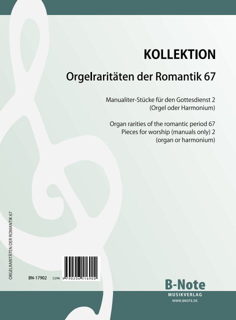 Orgelraritäten der Romantik Band 67: Manualiter-Stücke für den Gottesd&nbsp;&nbsp;für Orgel (Harmonium)&nbsp;&nbsp;