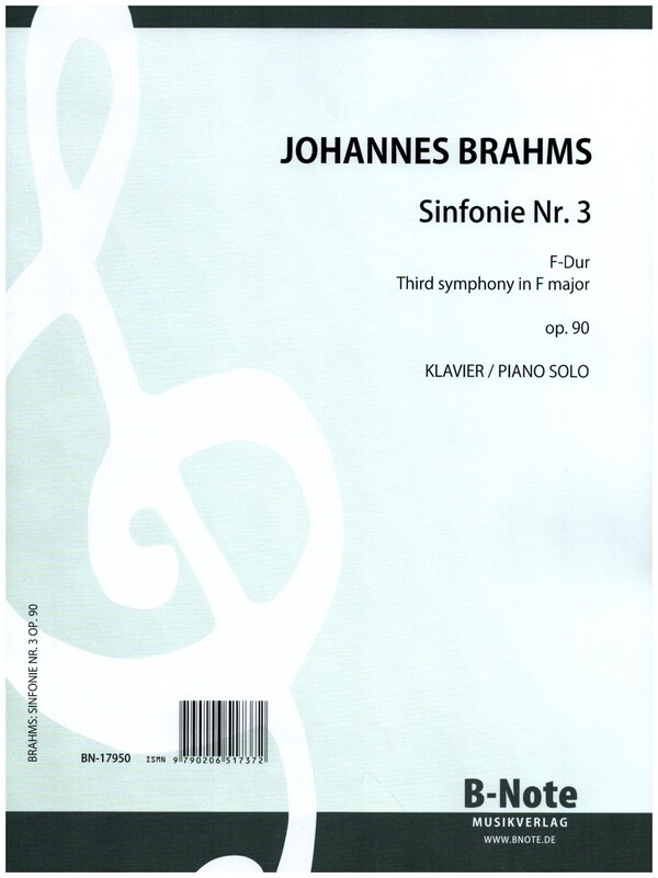 Sinfonie Nr.3 F-Dur op.90&nbsp;&nbsp;für Klavier&nbsp;&nbsp;