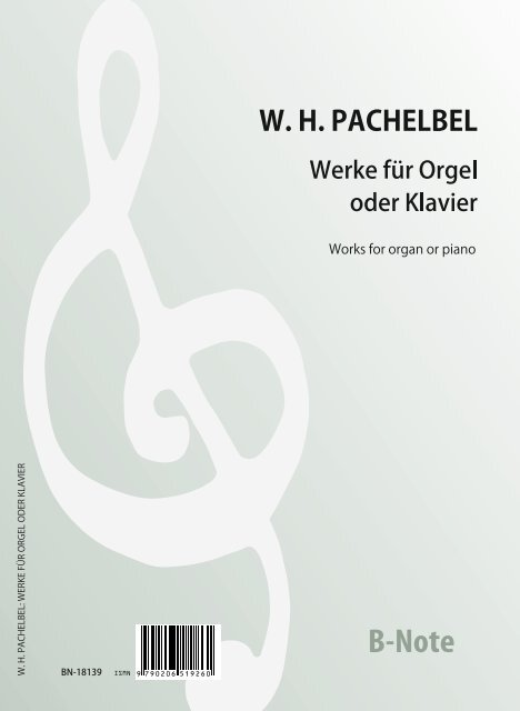Werke&nbsp;&nbsp;für Orgel oder Klavier&nbsp;&nbsp; 