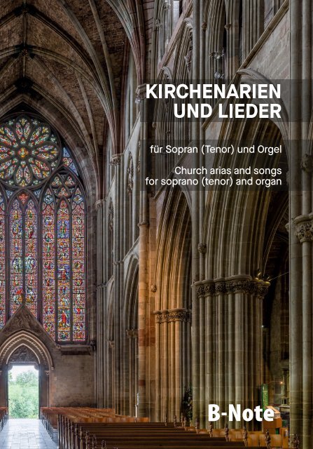 Kirchenarien und Lieder &nbsp;&nbsp;für Sopran (Tenor) und Orgel&nbsp;&nbsp;Partitur
