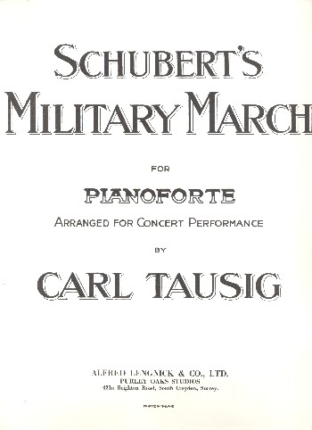 Military March&nbsp;&nbsp;for piano&nbsp;&nbsp;