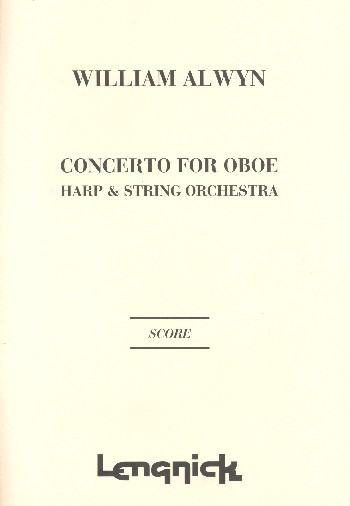 Concerto  for oboe, harp and string orchestra  score