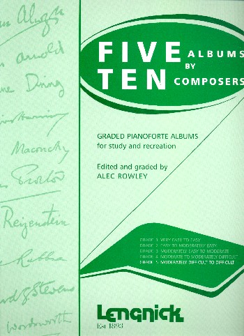 Five Albums by ten Composers Grade 5  for piano  