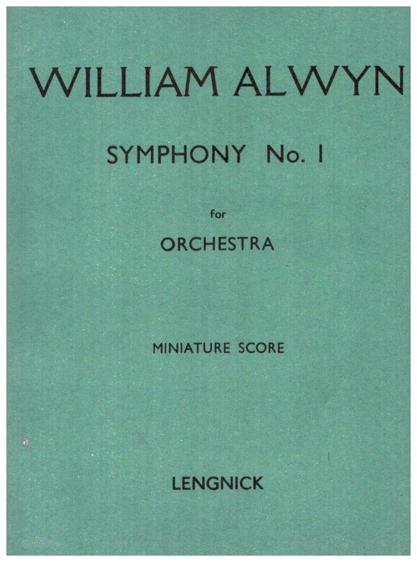 Symphony no.1  for orchestra  study score