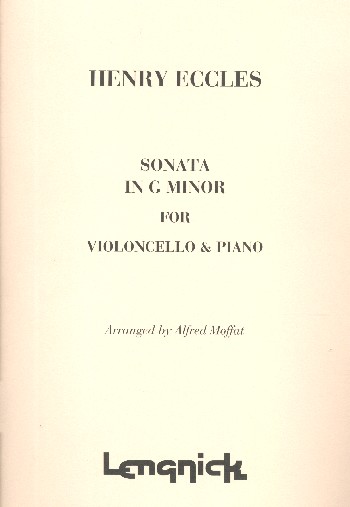 Sonata g minor  for violoncello and piano  