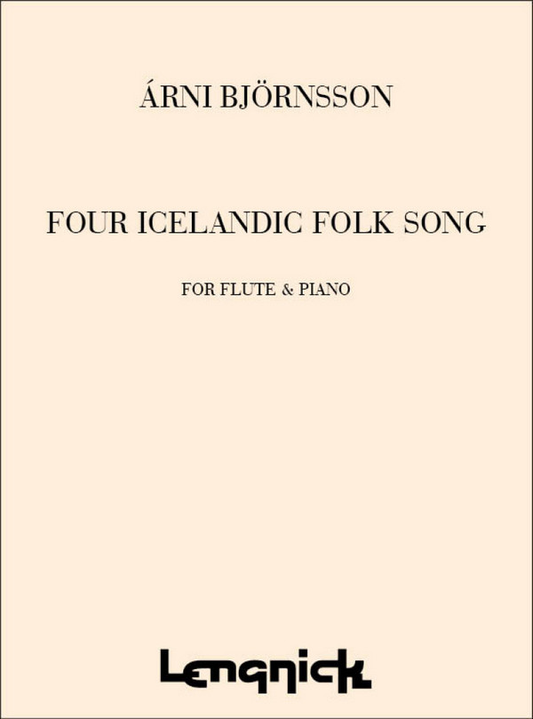 Bjornsson  4 Icelandic Folk Songs  