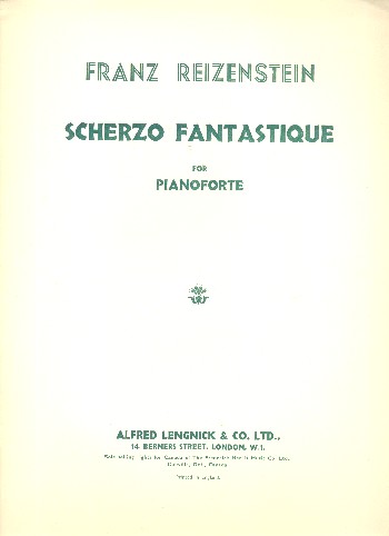 Scherzo fantastique  pour piano  
