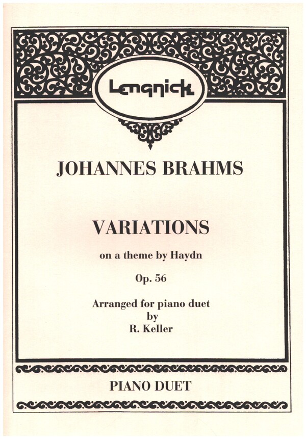 Variations on a Theme by Haydn op.56&nbsp;&nbsp;for piano 4 hands&nbsp;&nbsp;