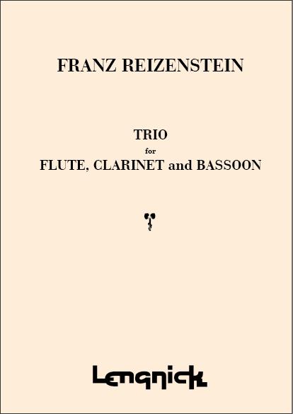 Franz Reizenstein  Trio  Flute, Clarinet & Bassoon (Partitur)