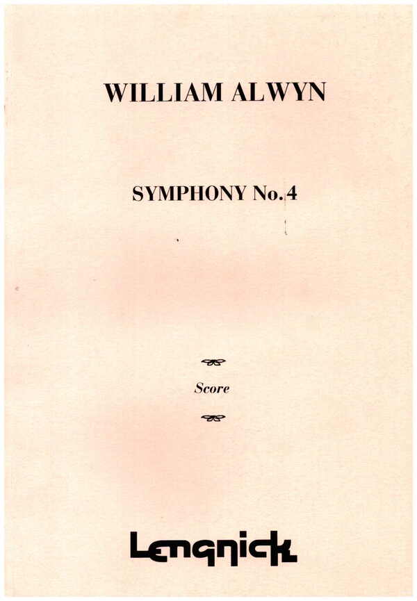 Symphony no.4  for orchestra  score