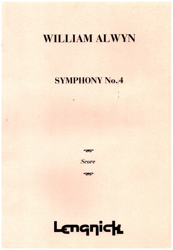 Symphony no.4  for orchestra  score