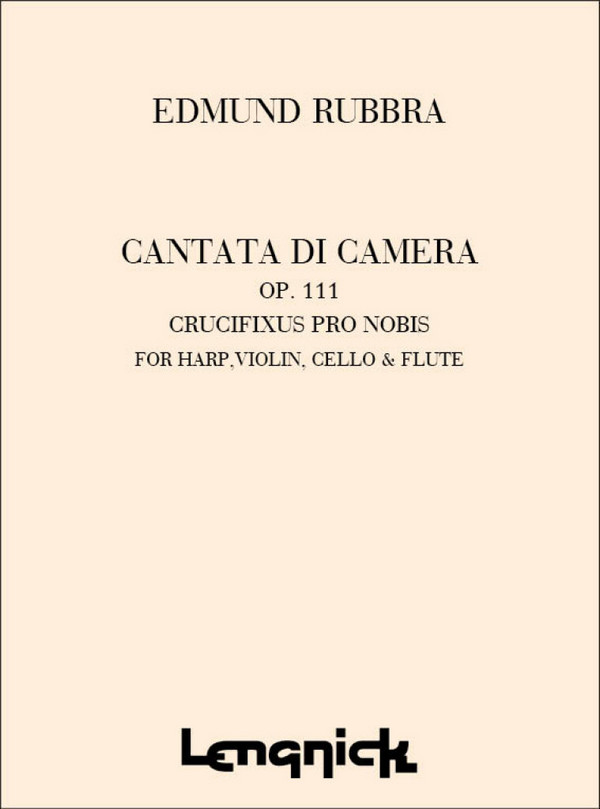Edmund Rubbra  Cantata Di Camera Opus 111  Violoncello (Stimme)