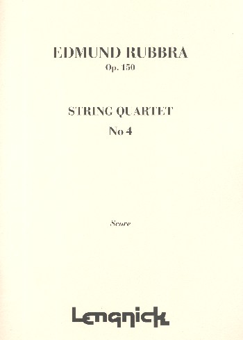 Quartett Nr.4 op.150  für Streichquartett  Partitur