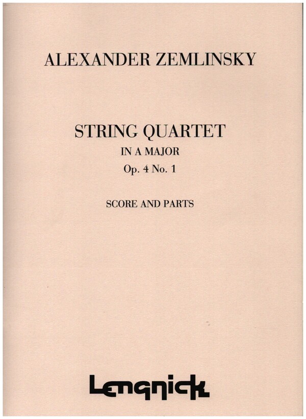 String Quartet in A Major op.4 no.1&nbsp;&nbsp;&nbsp;&nbsp;score and parts