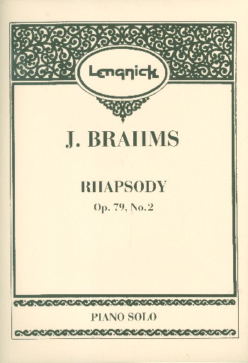 Rhapsody op.79,2&nbsp;&nbsp;for piano&nbsp;&nbsp;