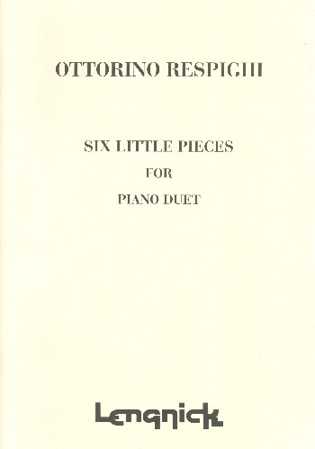 6 little Pieces  for piano 4 hands  score