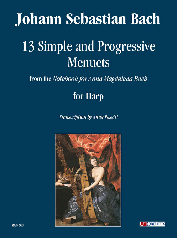 13 Minuetti facili e progressivi dal Quaderno di Anna Magdalena Bach  per arpa  