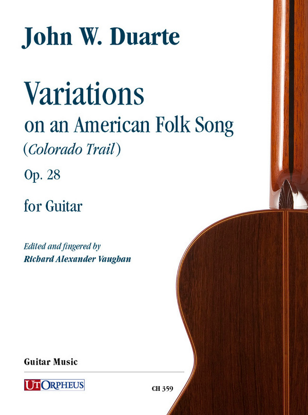 Variations on an American Folk Song (Colorado Trail) op.28&nbsp;&nbsp;per chitarra&nbsp;&nbsp;