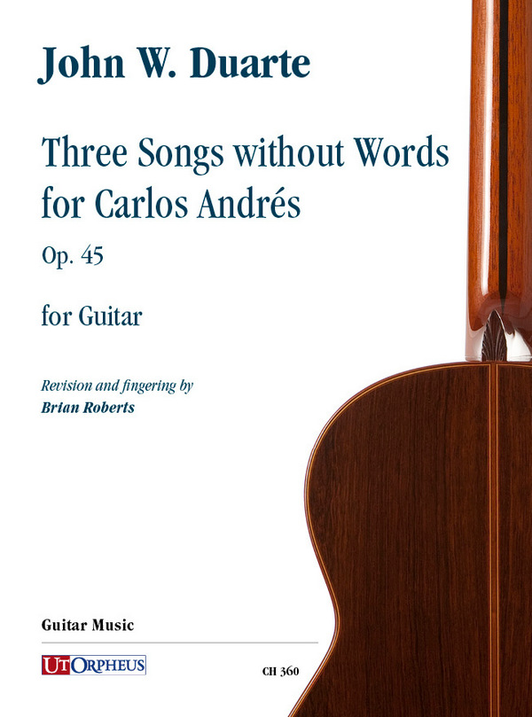 3 Songs without Words for Carlos Andrés op.45  per chitarra  