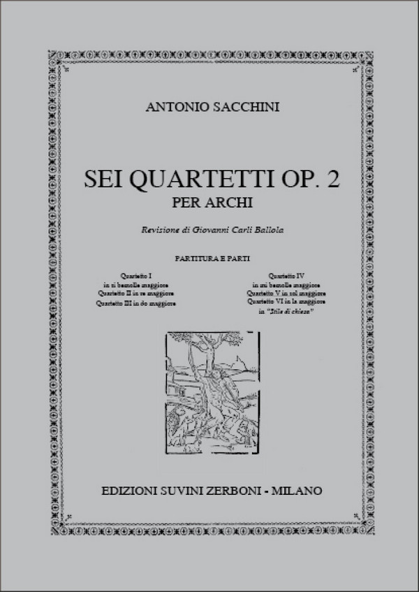 Quartetto V In Sol Maggiore  Streichquartett  Partitur + Stimmen