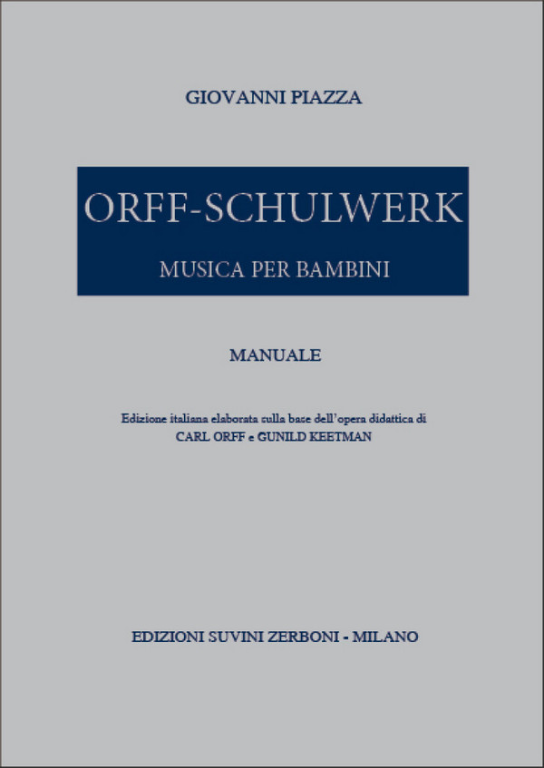 Orff Schulwerk Manuale&nbsp;&nbsp;&nbsp;&nbsp;Partitur