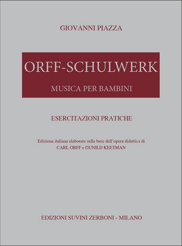 Orff Schulwerk Esercitazioni Pratiche&nbsp;&nbsp;&nbsp;&nbsp;Partitur