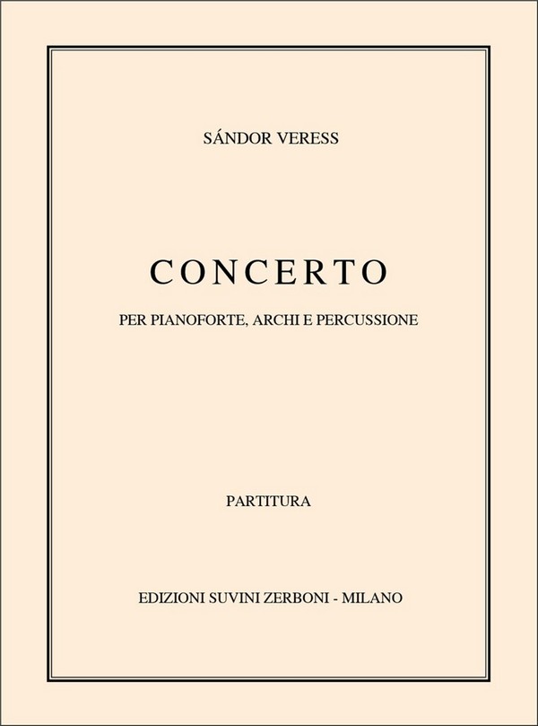 Sandor Veress, Concerto (Pa)&nbsp;&nbsp;&nbsp;&nbsp;Partitur