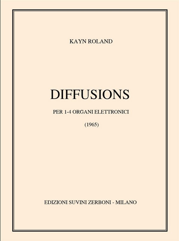Roland Kayn, Diffusions (Set)&nbsp;&nbsp;&nbsp;&nbsp;Partitur