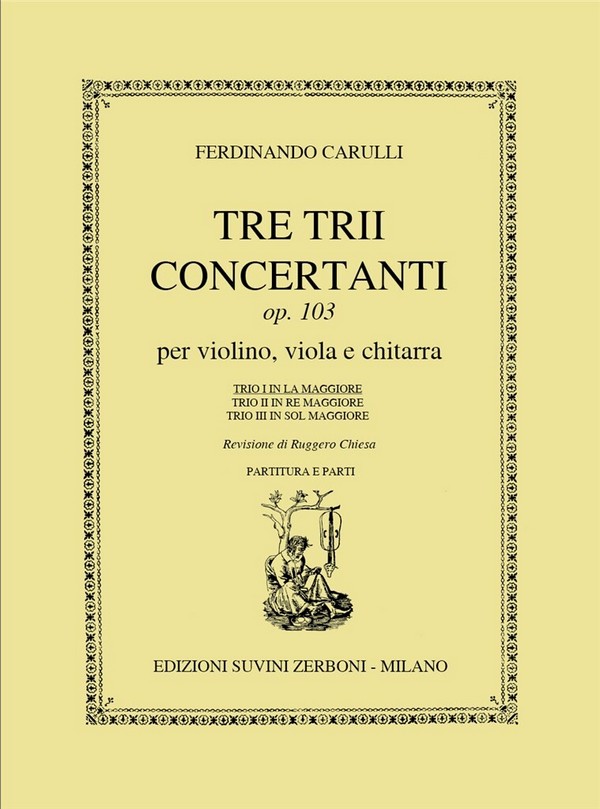 3 Trii concertante op. 103 no.1  per violin, viola e chitarra  Partitur