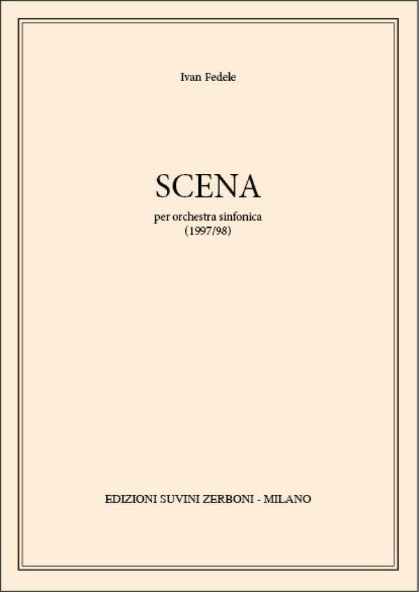 Scena (1997/98)    Partitur