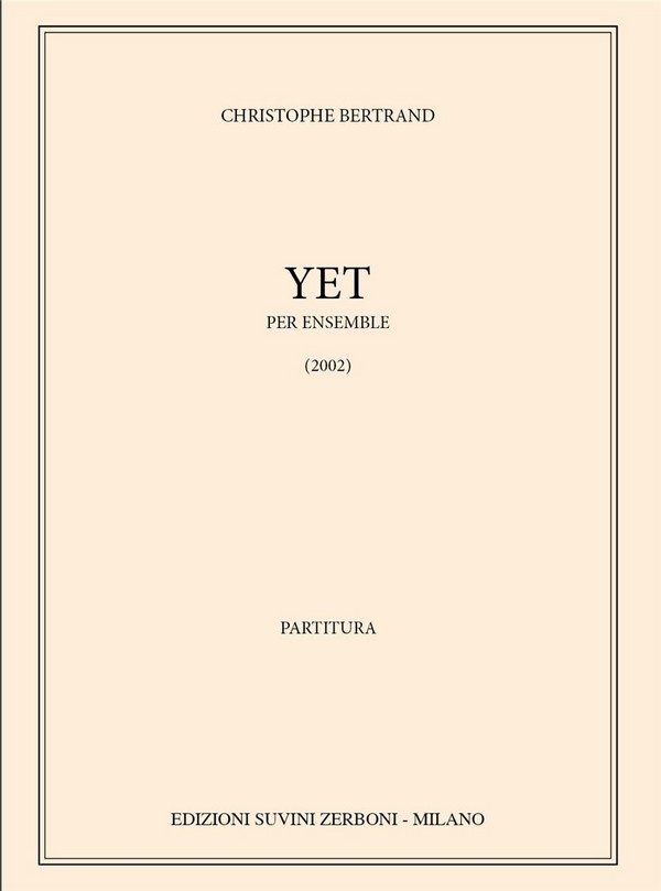 Yet  Mixed Ensemble  Partitur