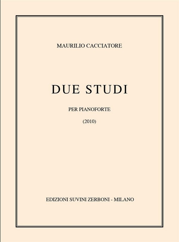 Due Studi (2010)&nbsp;&nbsp;Per Pianoforte&nbsp;&nbsp;