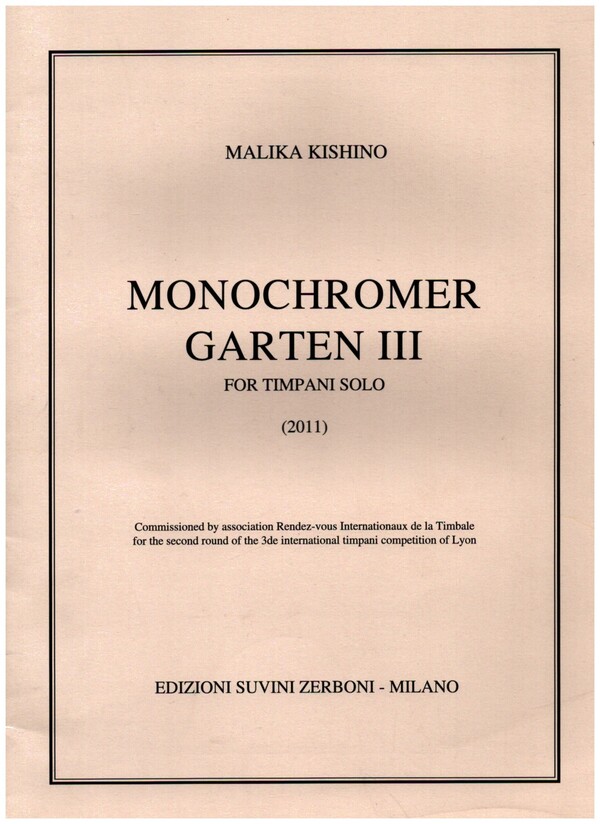 Monochromer Garten III&nbsp;&nbsp;for timpani&nbsp;&nbsp;