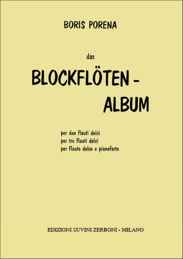 Boris Porena, Blockflöten-Album (1955)    Partitur