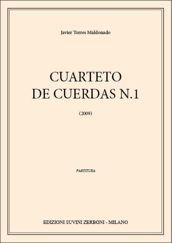Cuarteto de Cuerdas N. 1    Partitur