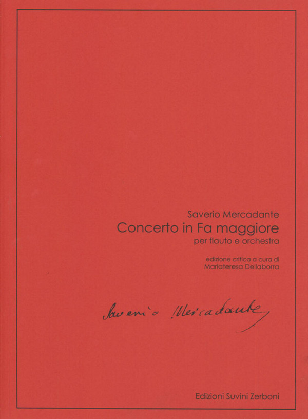 Concerto In Fa maggiore  Flute and Orchestra  Partitur