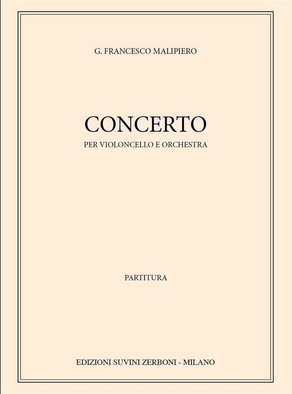 Gian Francesco Malipiero, Concerto&nbsp;&nbsp;&nbsp;&nbsp;Partitur