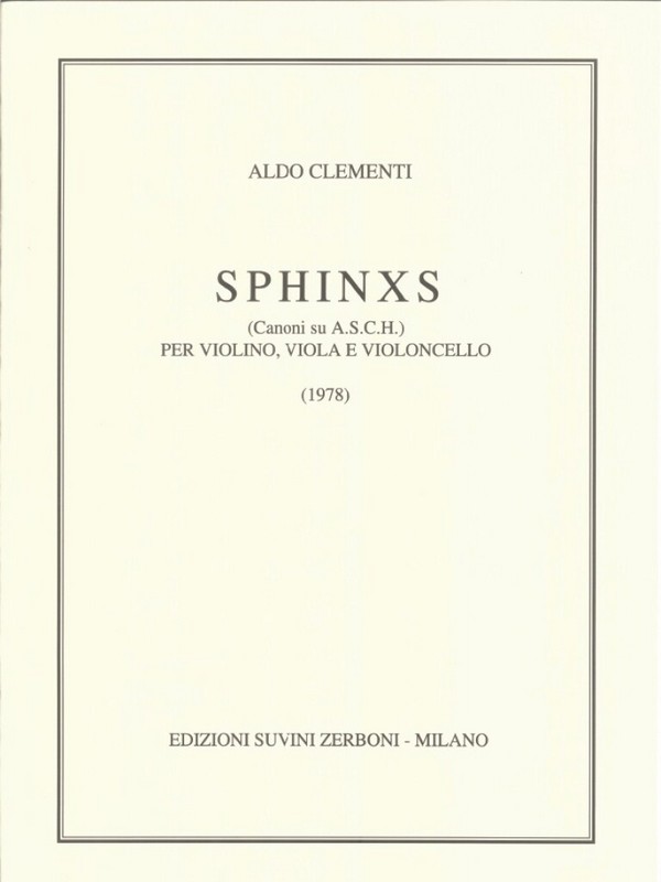 Sphinxs  per violino, viola e cello  partitura