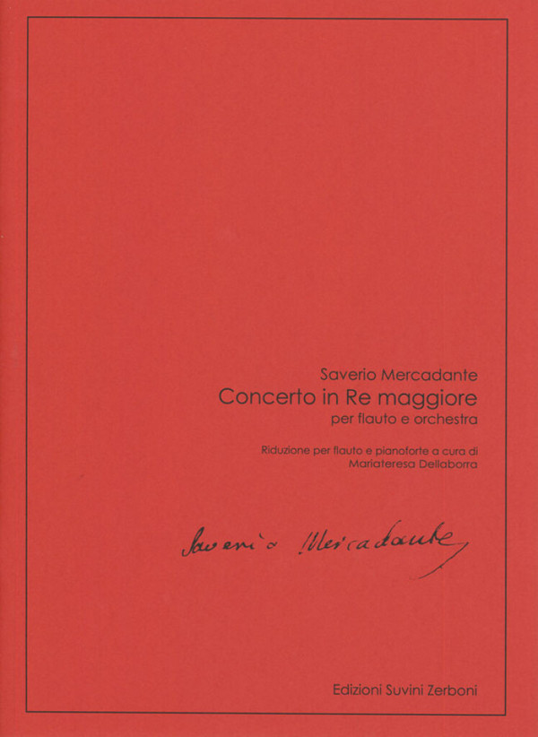 Concerto in Re maggiore  per flauto e orchestra  riduzione per flauto e pianoforte