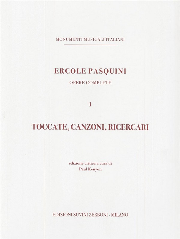 Toccate, Canzoni, Ricercari. Opere complete. Vol.I&nbsp;&nbsp;Klavier&nbsp;&nbsp;