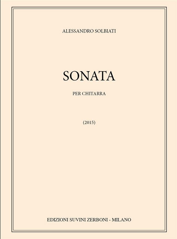 Sonata &nbsp;&nbsp;per chitarra&nbsp;&nbsp;
