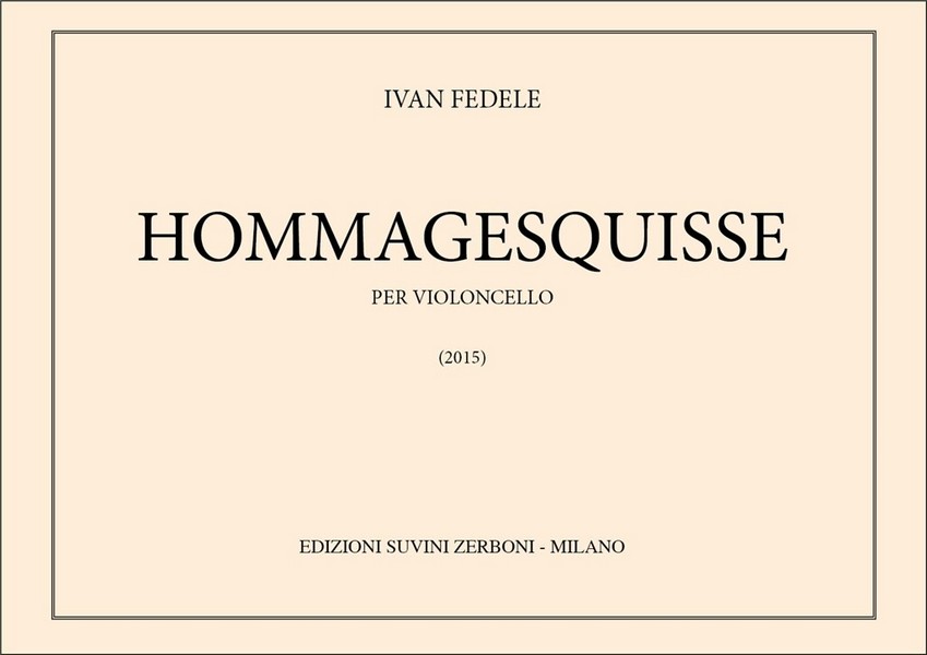 Hommagesquisse  Cello  