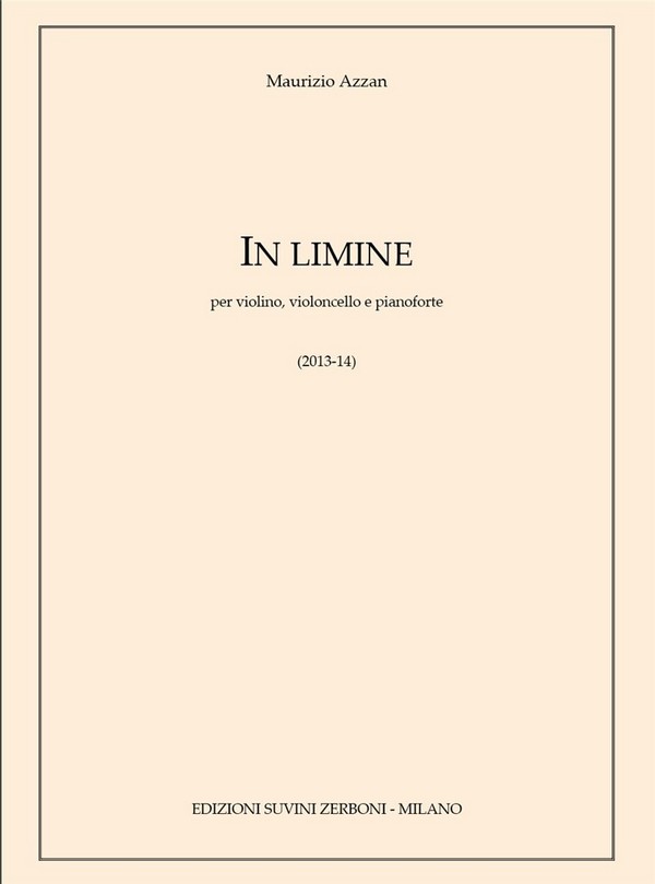 In limine&nbsp;&nbsp;Violine, Cello und Klavier&nbsp;&nbsp;Buch + Einzelstimme